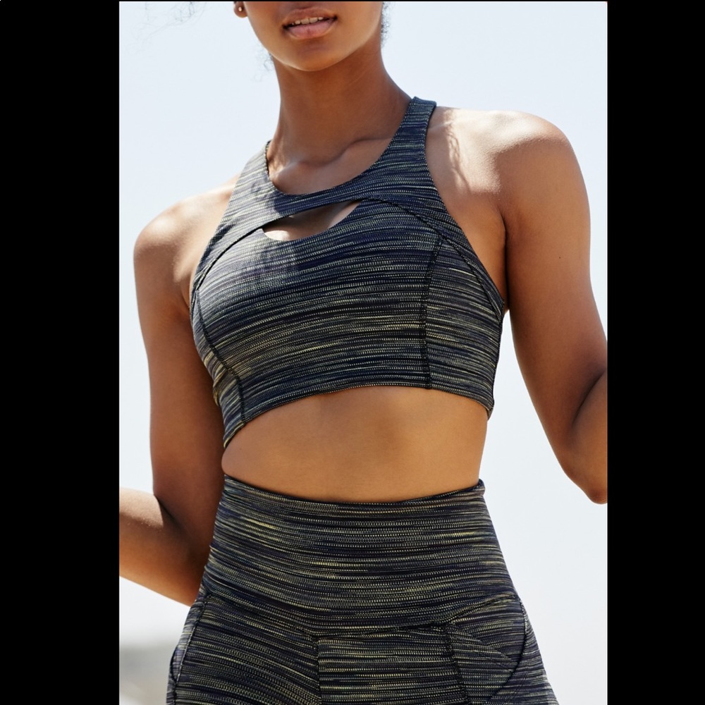 Free‎ People Movement Strut Sports Bra in Black